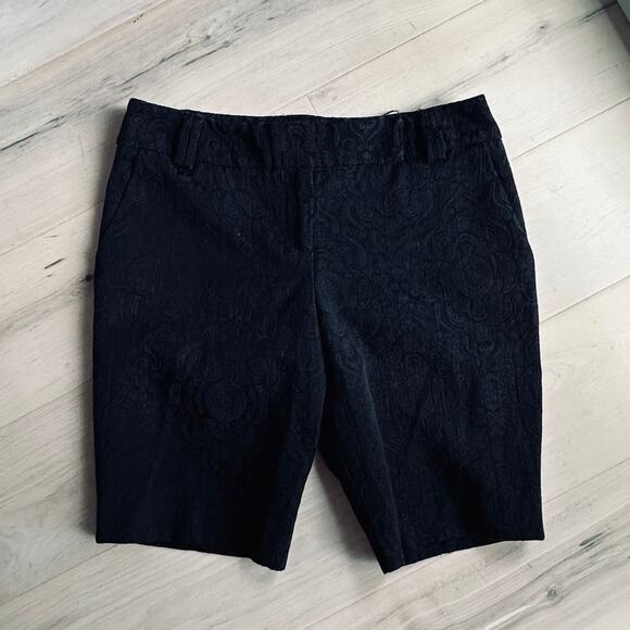 VTG 90s Brocade Black Shorts Size 4/small goth Vampire Witchy Grunge - Picture 4 of 6